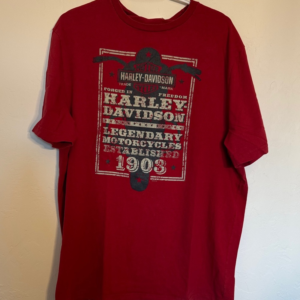 Harley-Davidson Bold Red Graphic Tee